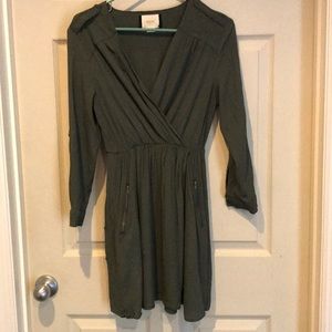 Maeve for Anthropologie Mini Dress with sleeves